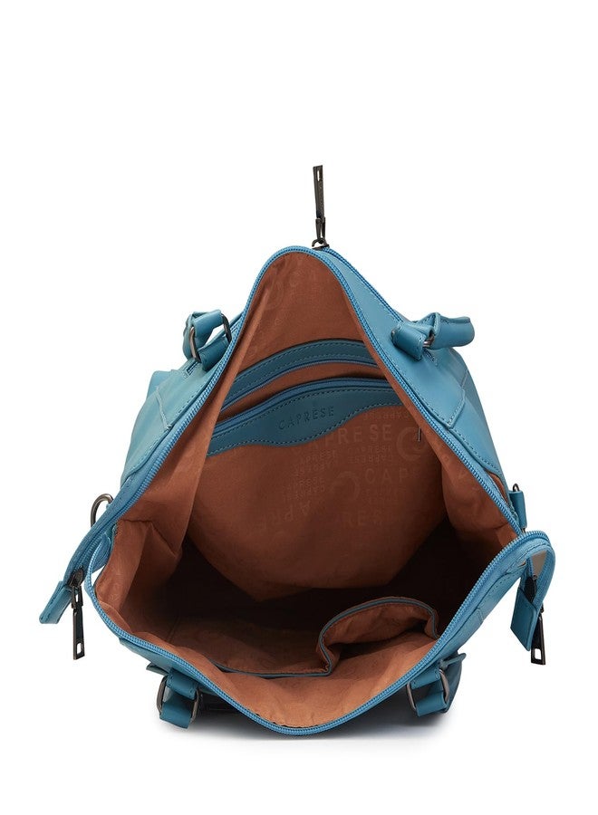 كابريس حقيبة يد كبيرة من الجلد الصناعي بلون الياقوت الأزرق الصلب من كابريس جيجي - Image 4